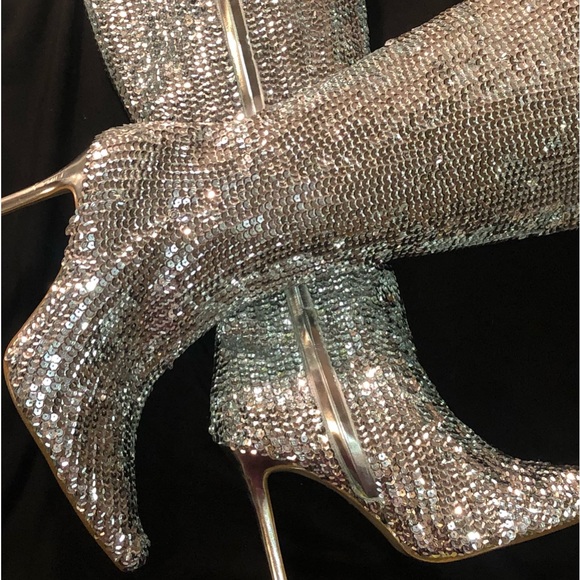 Shoes - Vintage Sequin Sexy Boot